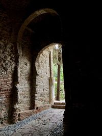 Archway of old building