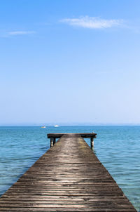 Pier leading to sea