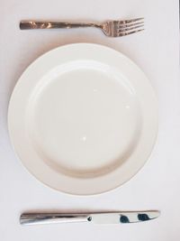 Close-up of empty plate