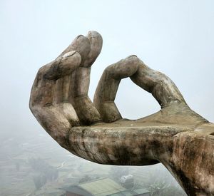 Low angle view of statue