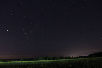 Field against star field