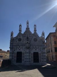 Low angle view of building against sky