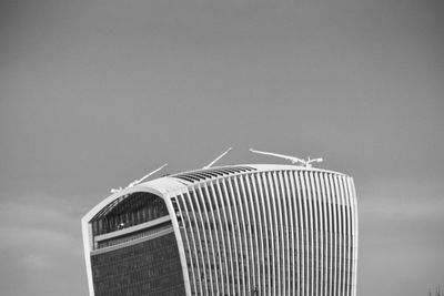 Low angle view of building against clear sky