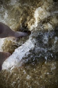 Rocks in sea