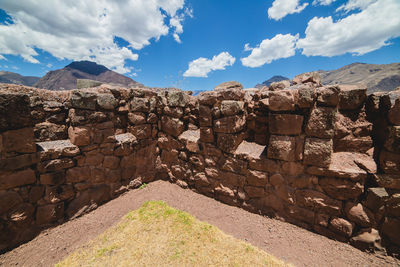 Five windows of an inca house