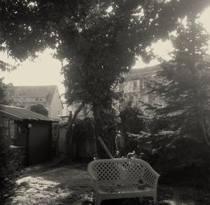 Built structure with trees in background