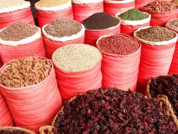 Full frame shot of sale in market