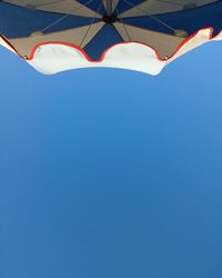 Low angle view of blue sky