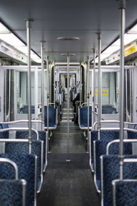 Train in subway station