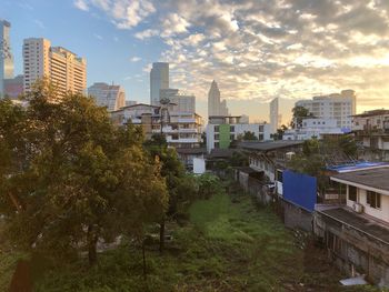 Cityscape against sky