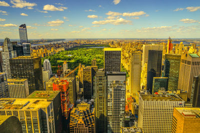 Aerial view of cityscape