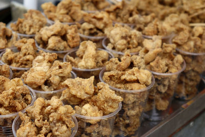 Close-up of food for sale at store