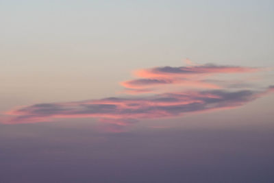 Low angle view of sky during sunset