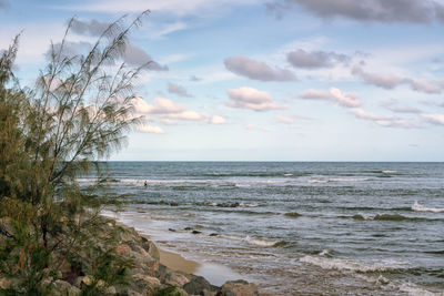 Scenic view of sea against sky