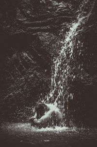 Waves splashing in water