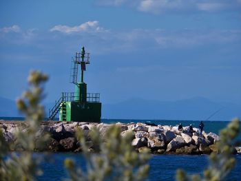 Panoramic view of sea against sky