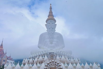 Low angle view of traditional building against sky