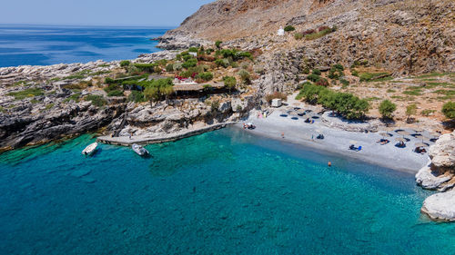 Scenic view of beach