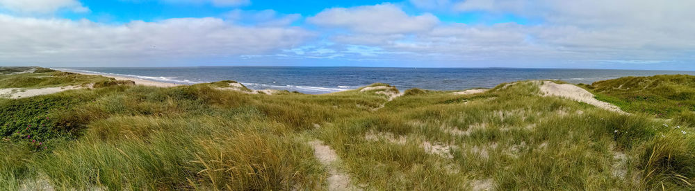 Panoramic view of sea against sky