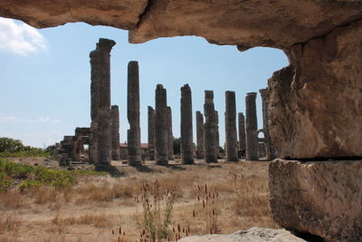 Old ruins against sky