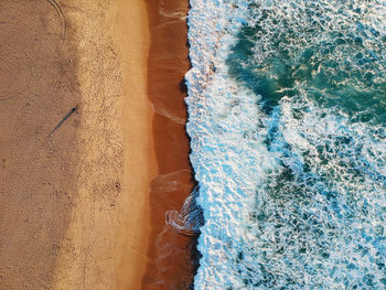 High angle view of beach