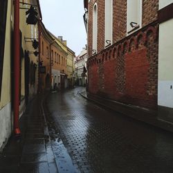 Narrow alley amidst buildings