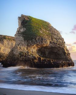 Rock formations at seaside