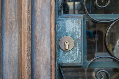 Close up of gate