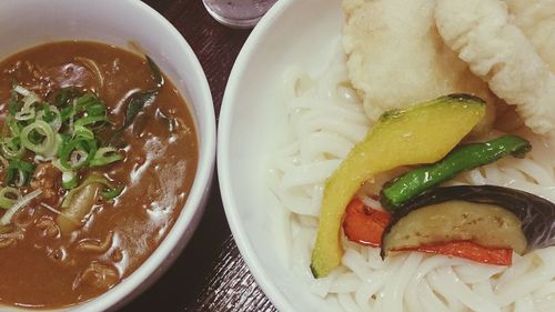 Close-up of served food