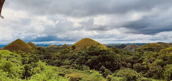 Panoramic view of landscape against sky