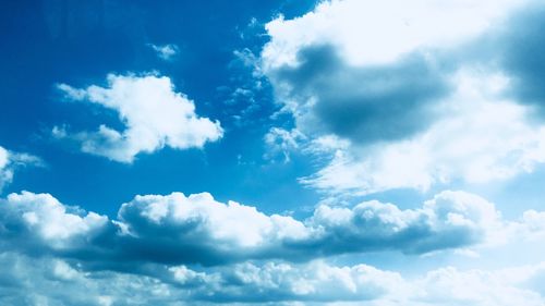 Low angle view of clouds in sky