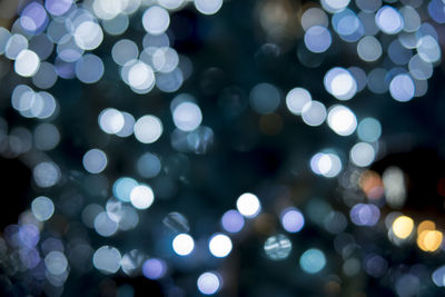 Defocused image of lights