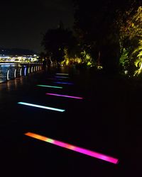 Road in city at night