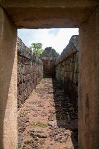 View of old ruin building