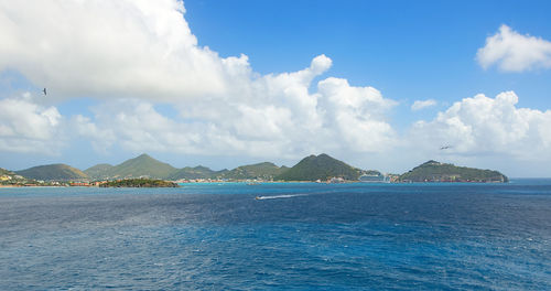 Panoramic view of sea against sky