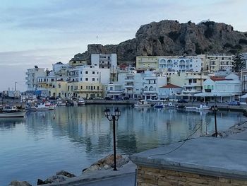 Boats in harbor