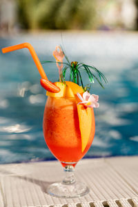 Close-up of drink on table