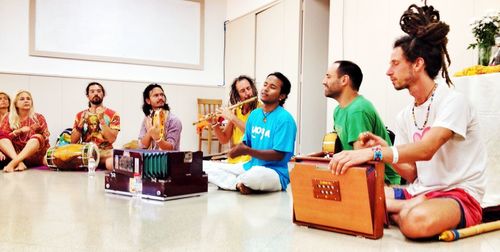 Woman sitting on bench