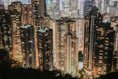 Aerial view of buildings in city