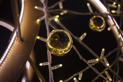 Close-up of illuminated light bulb