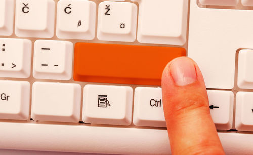 Close-up of computer keyboard