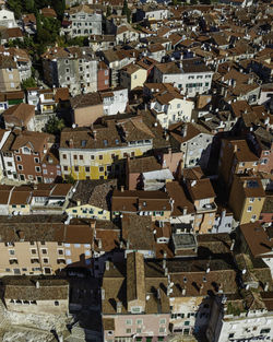 High angle view of townscape