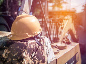 Man working at construction site