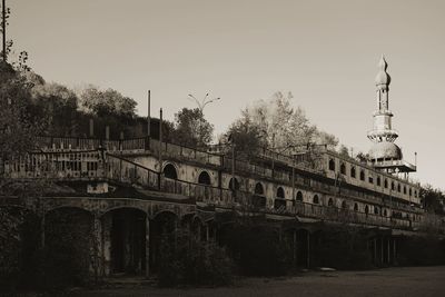 View of historical building against clear sky