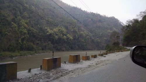 Road passing through mountains