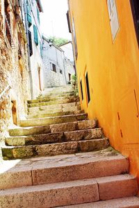 Narrow street leading to building