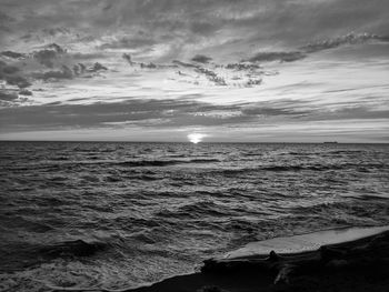 Scenic view of sea against sky