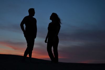Couples silhouette 