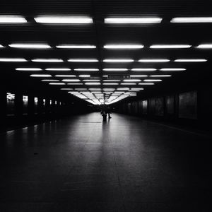 Empty corridor of building