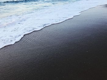 High angle view of beach